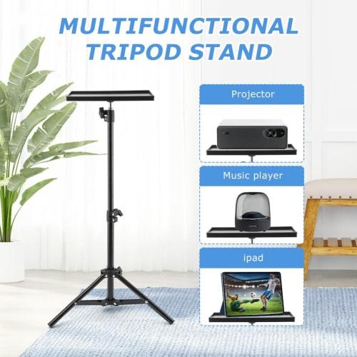 Ranjaner Projector Tripod Stand, Portable Laptop Tripod Stand, Multipurpose DJ Equipment Studio Stand Mount Holder for Outdoor Office Home Stage, Heig