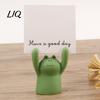 Multi-functional Card Holder Memo Holder, Resin Cartoon Animal Paper Photo Clip Stand, Display Notes Messages for Office Desk Organizer