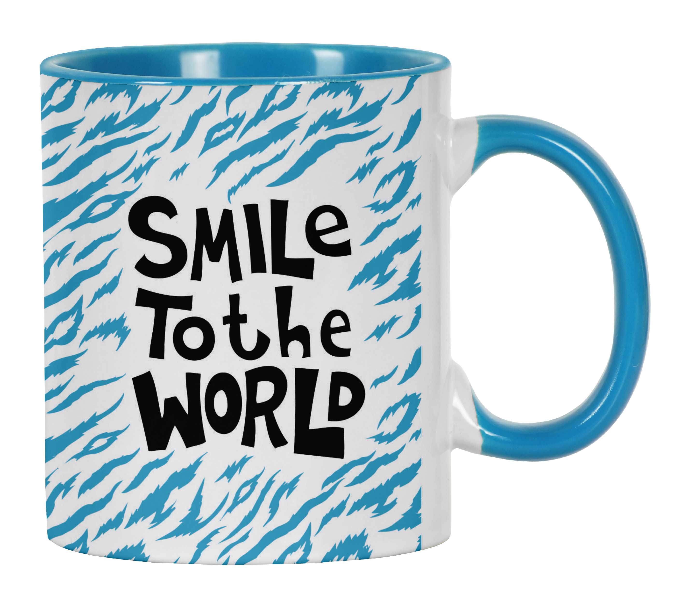 

Inkdotpot Керамічні чашки для кави Smile To The World 11 Oz, подарунок для природи 11oz небо синє кольору