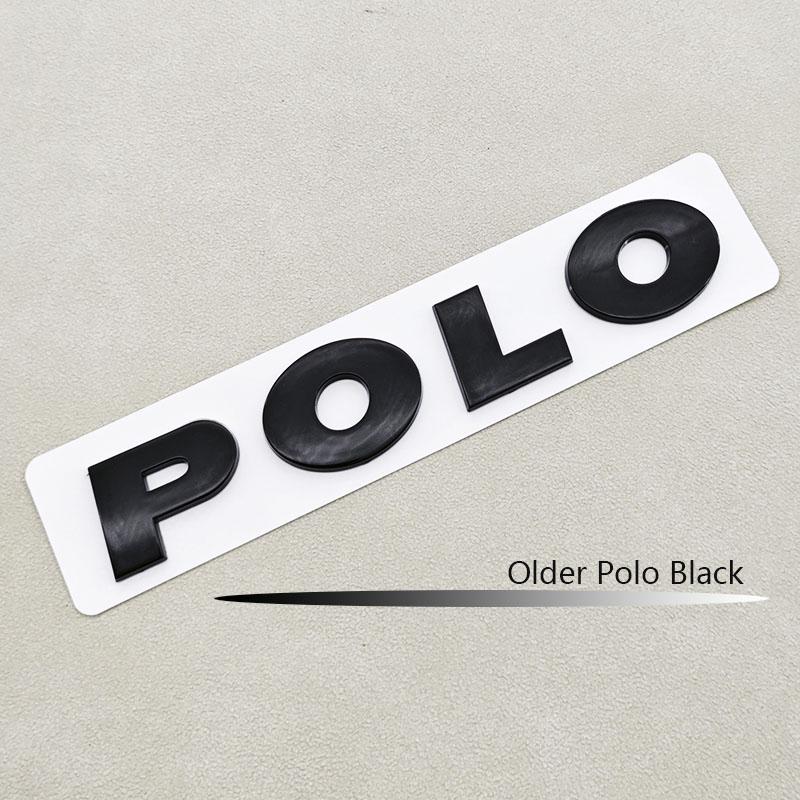 

2026 Hot For Volkswagen VW 3D ABS Logo Polo Letters Badge Car Rear Trunk Emblem Sticker for Volkswagen VW Polo 4 5 6R 6C 6N 9N M чёрный