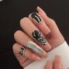 4pcs Versatile Finger Rings Set Adjustable Opening Fingernail Ring Trendy Finger Accessories Office Wear Jewelry