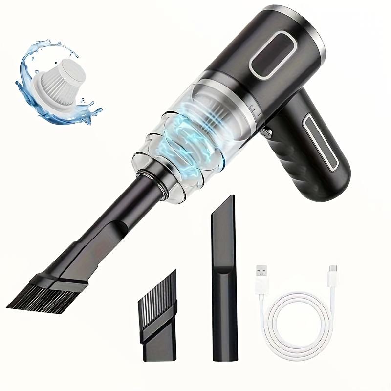 

USB Mini Vacuum Cleaner, Powerful Suction for Car/Home/Office. Portable & Wireless with Multiple Attachments. Fast USB Charging. чорний