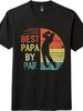 Best Papa by Par Golf Kids Boys T-Shirt | Retro Dad Design, Father’s Day Gift Idea