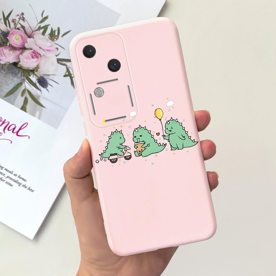 For Vivo V30 Pro Case V2319 Cute Fashion Cartoon Back Cover 6.78'' Soft Silicone Phone Case For Vivo V30 V 30 Pro VivoV30 Bumper