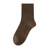 Pure Cotton Women's Autumn Thickened Loose Mid-calf Socks, Antibacterial, Sweat-absorbing and Deodorizing Solid Color Autumn and Winter Socks