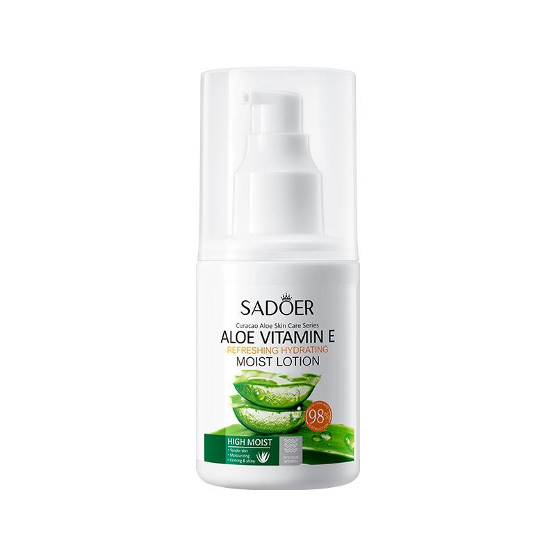 Aloe Vera Vitamin E Milk 100ml SADOER Moisturizing Moisturizing Lotion Cream
