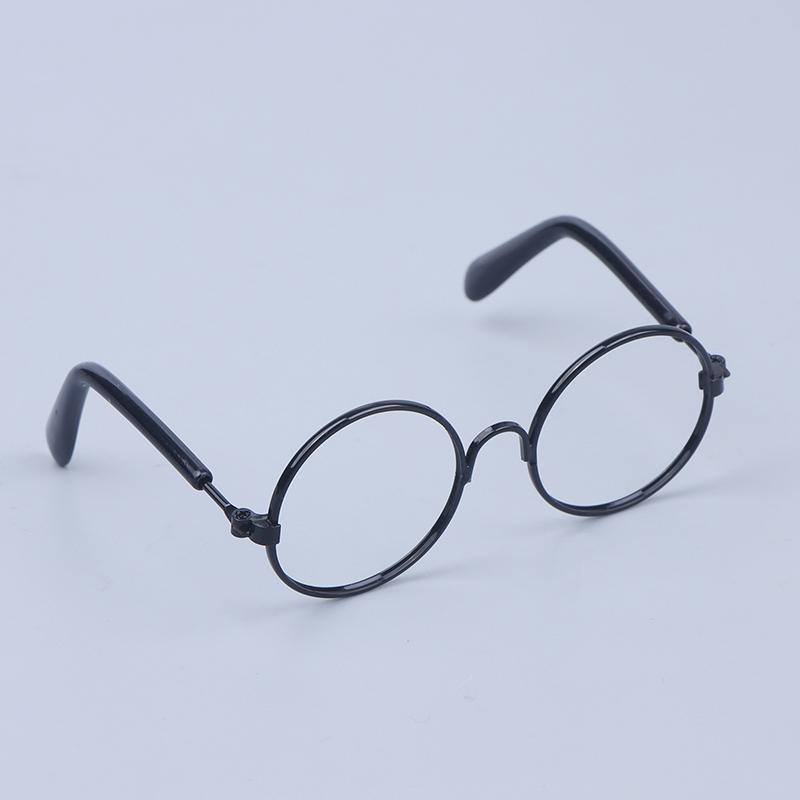 DIY Doll Dressing Accessories High Quality 20cm EXO Dolls Glasses 3 Color Round Frame Lensless Eyewear Toy Miniature Eyeglasses