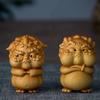 Holzschnitzerei pi xiu Maskottchen Kleine Statue Massivholz Kunst Handschnitzerei Niedlich Zuhause Zimmer, Büro Gottbestie Ornamente Kleines Geschenk
