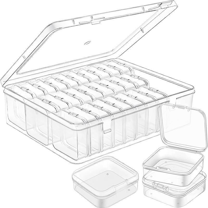30-Grid Transparent Storage Box for Seed Beads, Nail Art, Jewelry, and Accessories