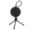 Shock Absorbing Microphone Tripod Stand for Mic with Handle Diameter Under 44mm Music Singing