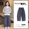 Moonkids Girls' Stylish Autumn Zip-Up Hoodie and Pants Set