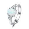 Luxury Opal Rings, Jewelry European and American Couple Rings, Fashion Jewelry Gemstone Rings for Women