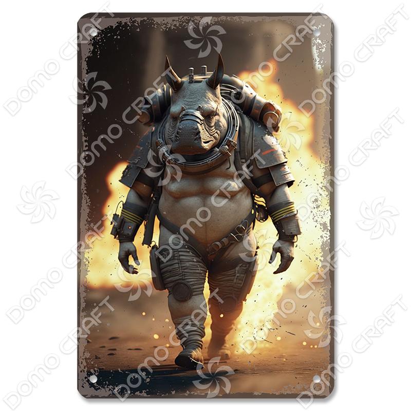 Vintage Fireman Tin Sign Metal Plate Classic Firefighter Movie Metal Poster Wall Decor for Garage Club Hotel Home