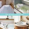 Bath Pillow with Easy-Dry Hook, Neck Support, 2 Anti-Slip Suction Cups