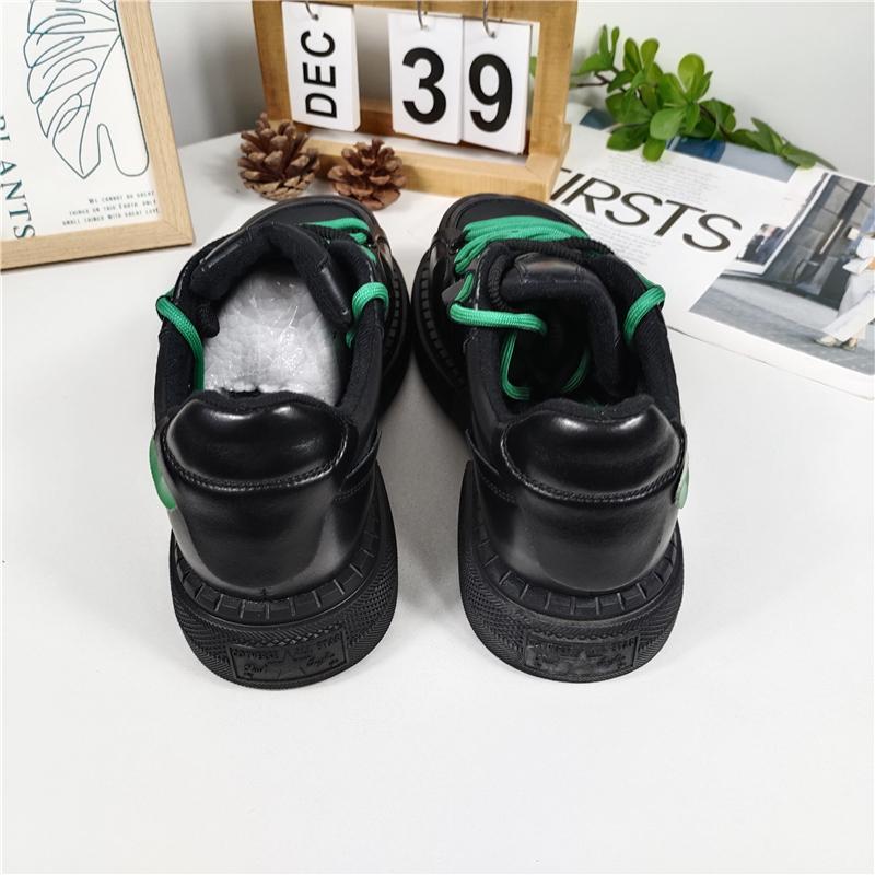 Fashion Shoes Womens Trainers Sneakers Platform Woman-shoes Running Thick Sole Casual Fashion Roses Leisure Round Toe Genuine Leather