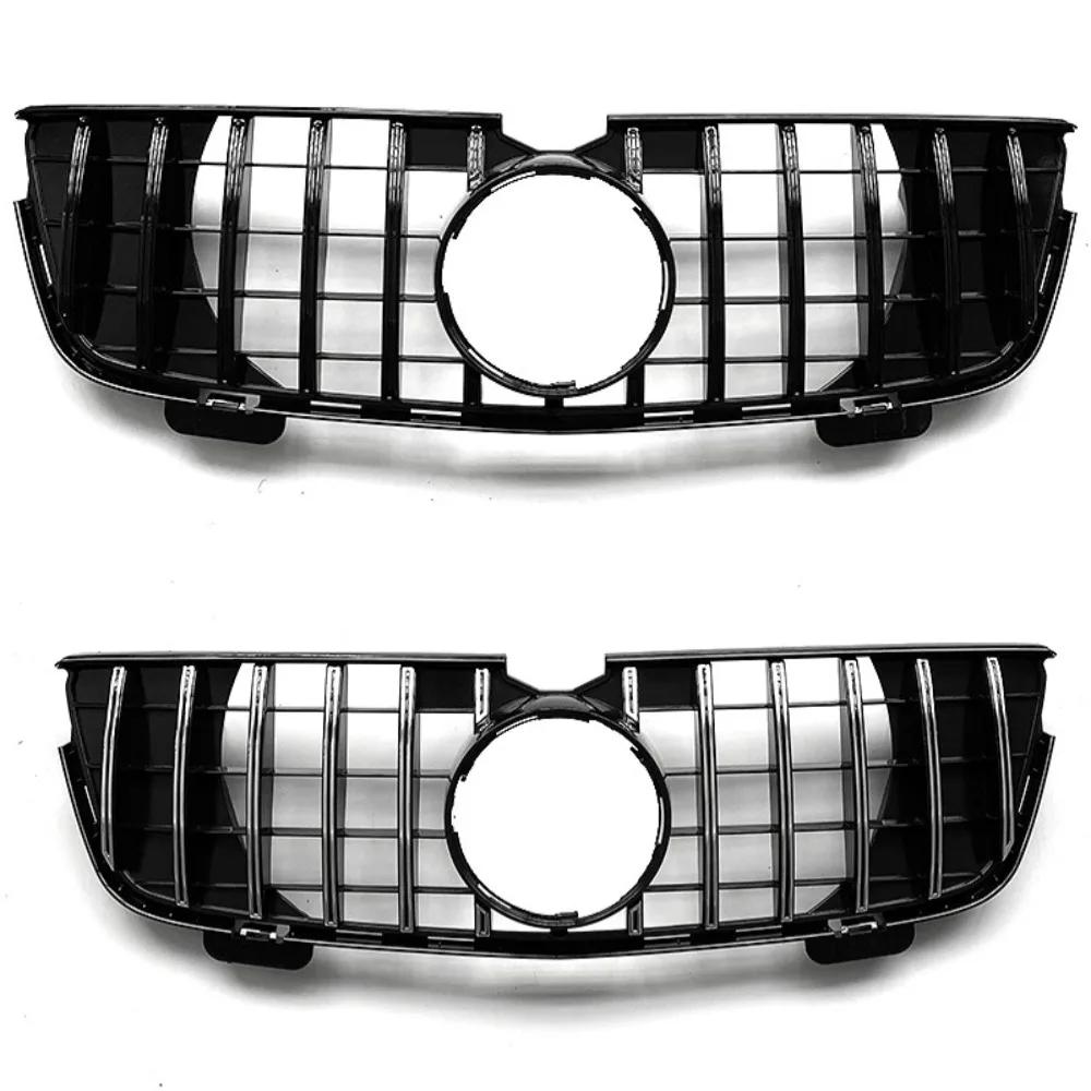 For Mercedes GL X164 2010-2012 GL350 GL450 Front Grille Glossy Black Sport Mesh Car Styling Replacement Parts Auto Accessories