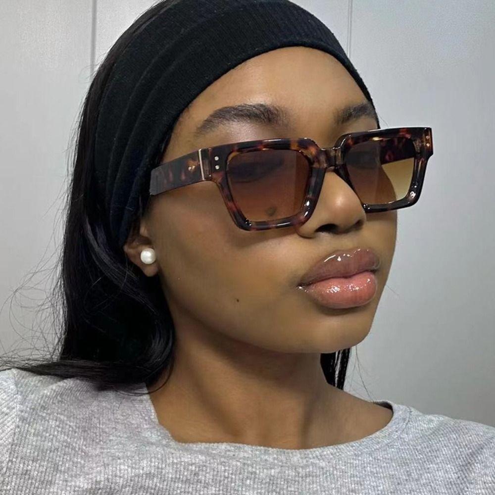 

Irregular Multicolor Lenses Eyewear Rice Nail UV400 Sun Glasses Square Frame Sunglasses Cycling Style 2