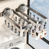 Suction Cup Socks Drying Rack Balcony Non-punching Multi-functional Folding Socks Clip Household Multi-clip Hanging Socks Artifact