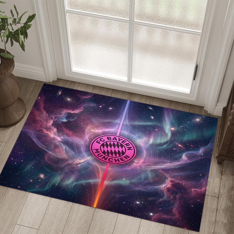 Bayern Munich Design Crystal Velvet Carpet Cozy Non?Slip Printed Rug For Bedroom Living Room Entrance