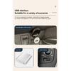 Ventilador de coche de 5 V, 12 V y 24 V, ventilador de refrigeración para coche, ventilador de coche USB de doble cabezal, 2 velocidades, ventilador de aire enfriador automático ajustable, accesorios para coche, regulación del viento