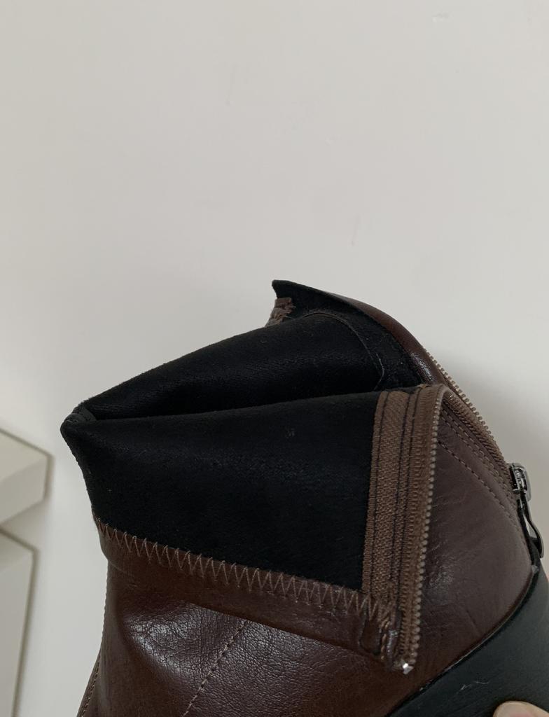 2025 autumn and winter new small square head thick heel low tube thin thick middle heel zipper Martin fashion women's boots