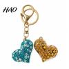 Sparkling Key Ring Rhinestone Love Heart Keychain , Zinc Alloy Car Pendant Ring, Handbags Backpacks Purse Charm Accessory, Gift for Women Decorative