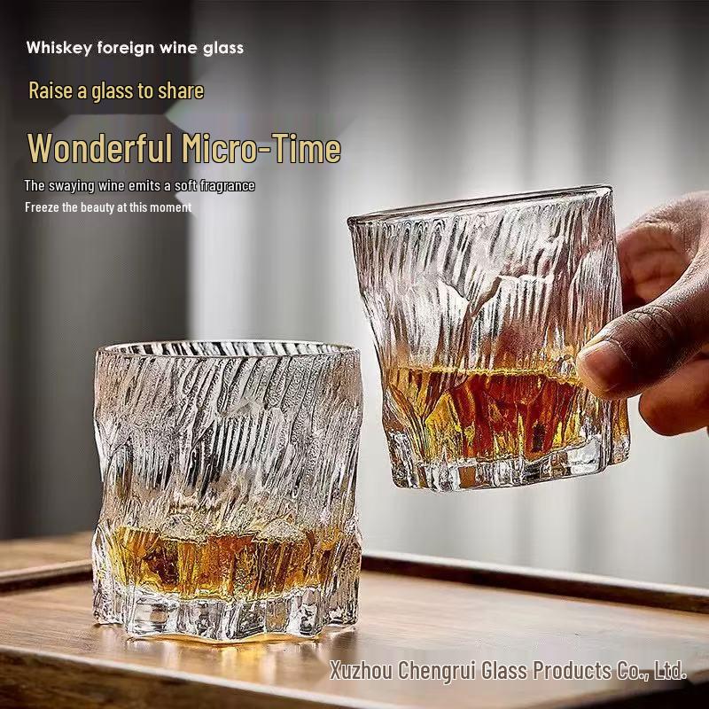 

Black Ice Glacier Retro Glass: High-Value Whiskey Liquor Cup 220ml прозрачный