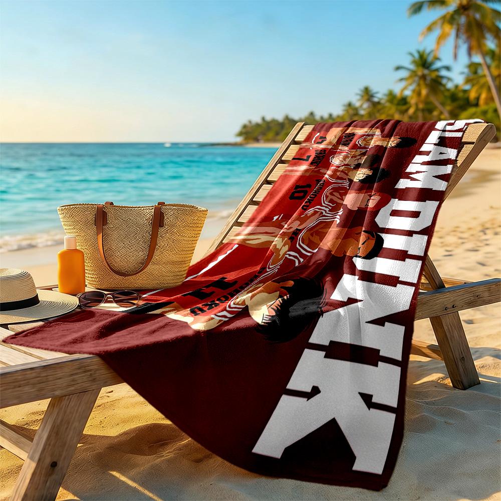 Slam Dunk Beach Towel High Absorbency & Quick-Dry Comfortable Lightweight