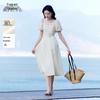 Xiangying Square Neck Puff Sleeve Dress