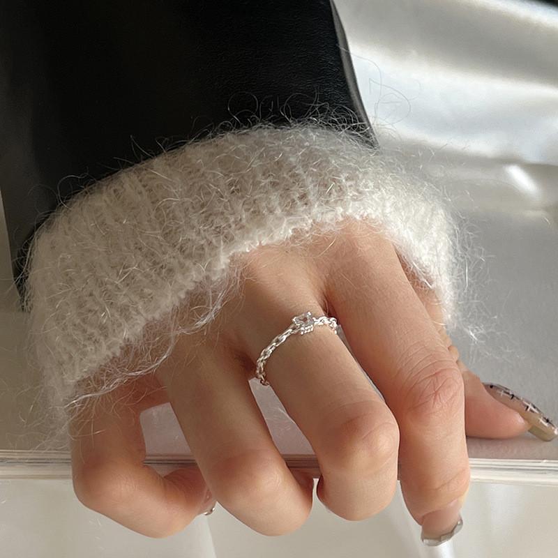 Ring Copper Elegant For Women With Open Adjustable Style Featuring Chic Design Geometric