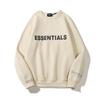 Unisex Oversized Cotton Long Sleeve Crewneck Sweatshirt With Letter Print Streetwear Hoodie-Free Top Winter Casual Wear