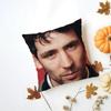 Josh OConnor Cushion Cover Washable Linen Pillowcase Soft  for Daily Sofa Bed Home Room Decor