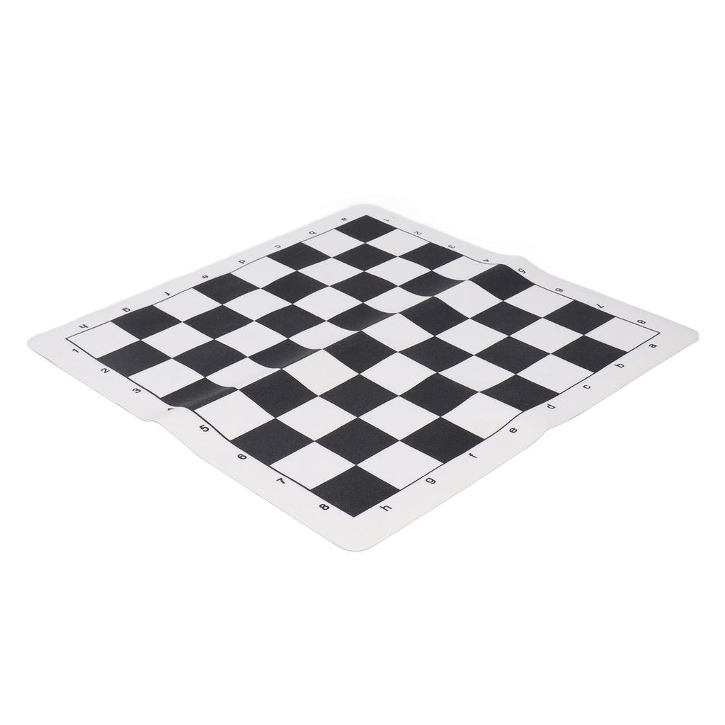 Chess Board Chessboard Only PU Portable Soft Standard 35x35cm for Travel Outdoor Camping