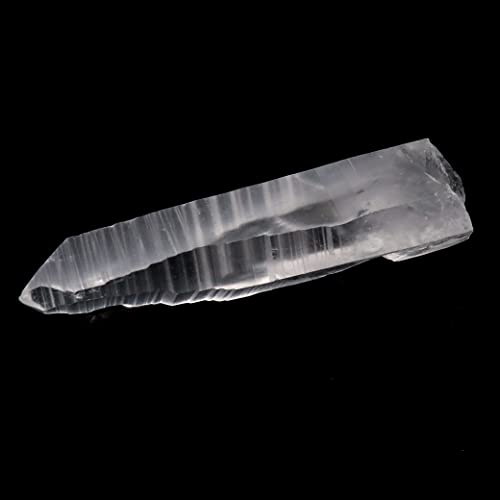 [GOLD STONE] Lemurian Seed Natural Point, Natural Quartz Crystal from Serra De Cabral, Minas Gerais, Brazil, for Purification, 1 Piece