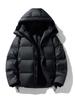 Men's Winter Thickened White Duck Down Jacket - Youth Warm Trendy Hooded Puffer Outerwear