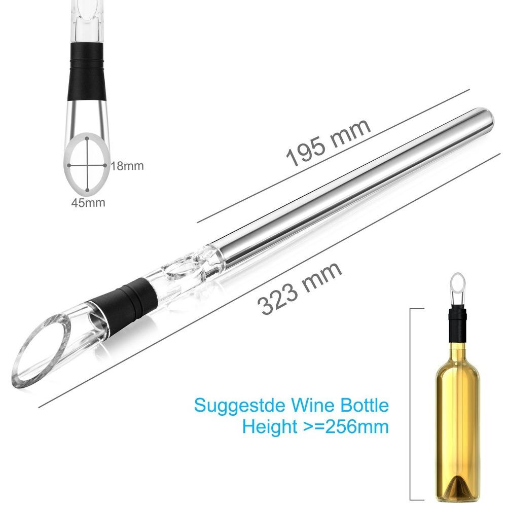 Stainless Steel Wine Cooler That Chills Wine Chiller Stick Rapid Cooler  for Wine Lovers