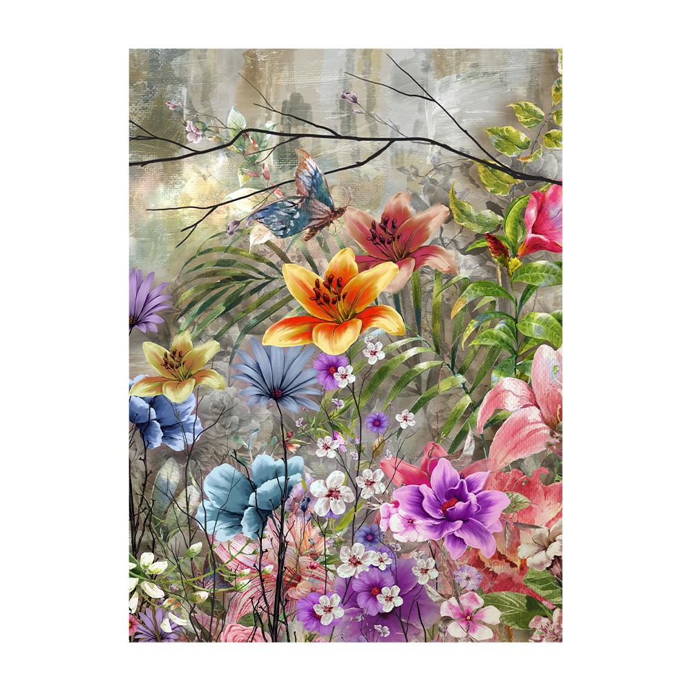 Canvas Poster, Modern Art, Abstract Flowers Painting Wall Art Colorful Canvas Decorative Picture, Ideal Gift Home Decor