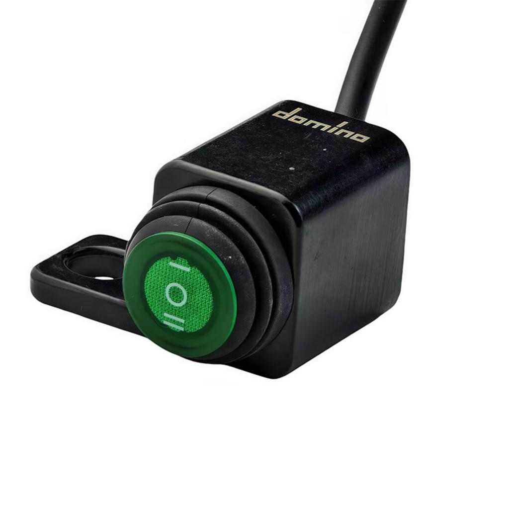 Motorcycle Electrical Headlight Switches With 3 Stage Adjustment And Bright Green Button For Enhanced Visibility