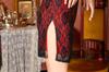Party City Cosplay Open Lace China Red Women's