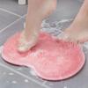 Tapis de douche de Massage en Silicone, antidérapant, coussin de lavage des pieds, exfoliant les pieds, salle de bain, brosse à dos avec ventouse, coussin de brosse de Massage