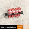 Wall-Mounted Luxury Slipper Rack: Punch-Free Bathroom Shoe Draining Storage Solution