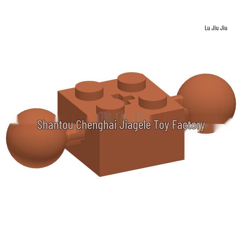 Cross-Border MOC Domestic Building Blocks: Compatible High 17114 2x2 Bricks with Dual-Side Ball Joints (50G Min. Order)