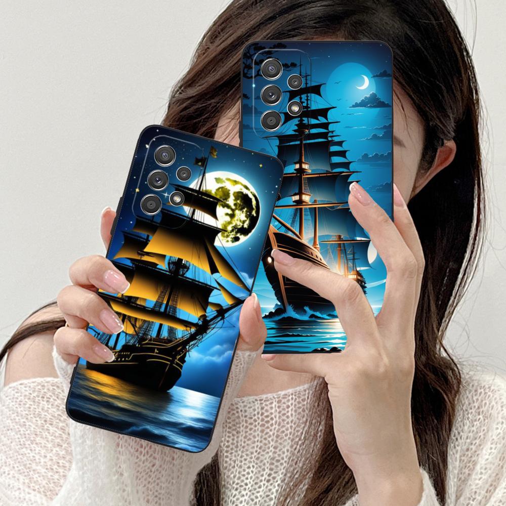 Pirate Corsair Mobile Phone Case for Samsung Galaxy M55 54 42 35 34 33 32 23 22 15 14 13 12 F55 5G Colorful Cover Luxury Pretty
