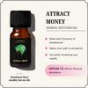 Attract Money Diffuser Oil Blend | 10 ml | Warm & Woody Scent | Blend of Cinnamon & Sandalwood to Attract Abundance | Manifestation & Mindfulness