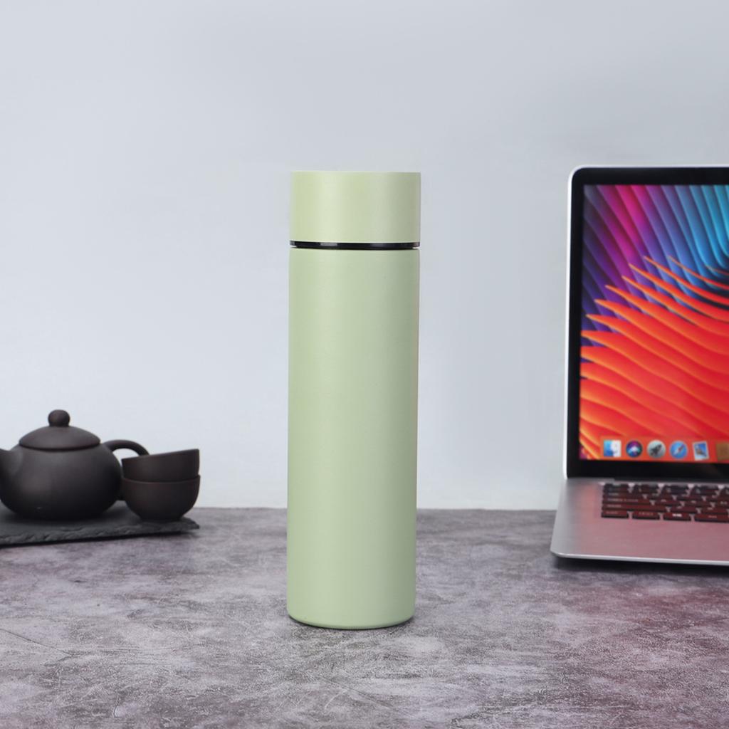 Simple One-click Open Lid Stainless Steel Thermos Cup Portable Car Gift Cup Business Tea Separation Tea Cup