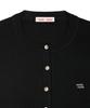 Noduwomen Daily Round Knit Cardigan [ Black ]