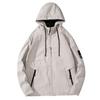 Herrenmantel Frühling und Herbst Neu Koreanische Version Locker Lässig Workwear-Jacke Herren Trendmarke Kapuzenjacke Herrenbekleidung