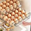 Transparent Double-Layer Egg Storage Box for Kitchen Refrigerator