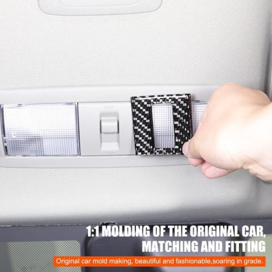 Glossy Black Reading Light Switch Panel Trim Sticker For Nissan Frontier D41 24+