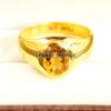 Citrine Oval Cut With 925 Sterling Silver Gold Plated Ring For Men's #A955 JL375669231421